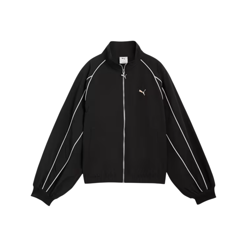 PUMA T7 Balloon Sleeve Piping Relaxed Woven Track Jacket