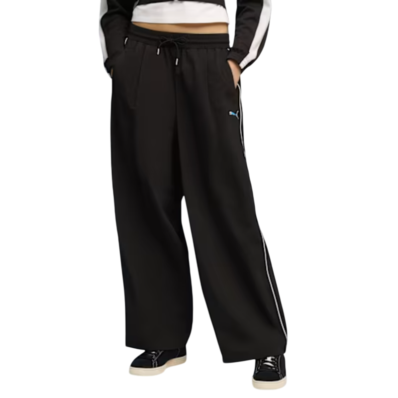 PUMA T7 Piping Relaxed Woven Track Pants op
