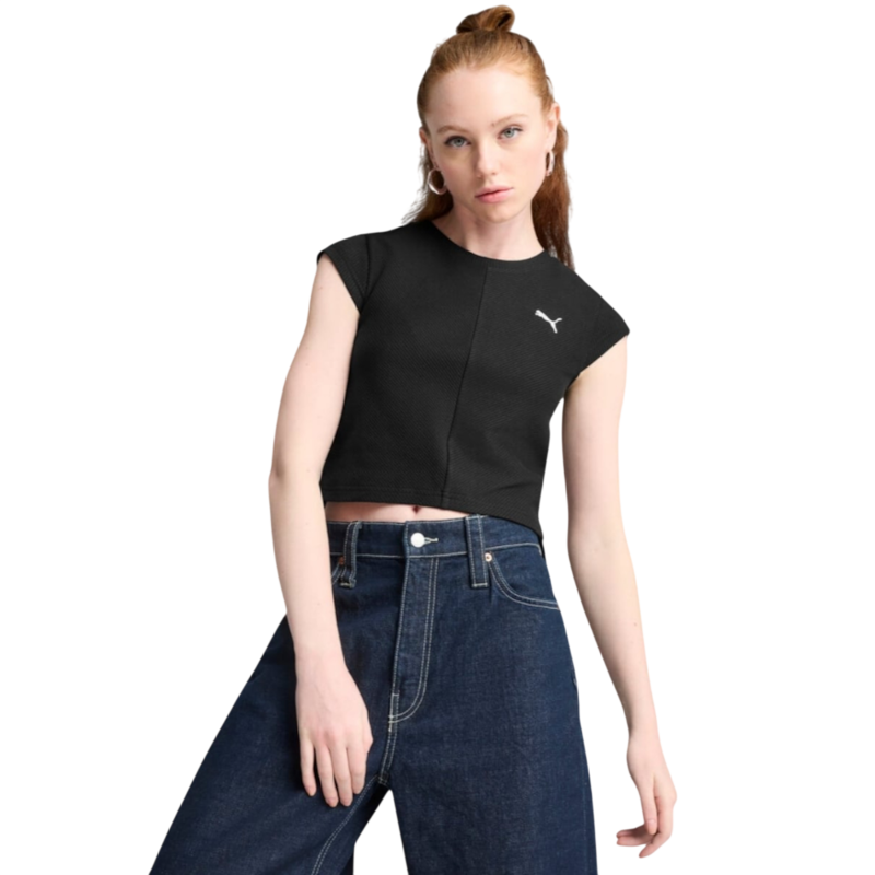 PUMA WARDROBE ESS Ribbed Baby Tee