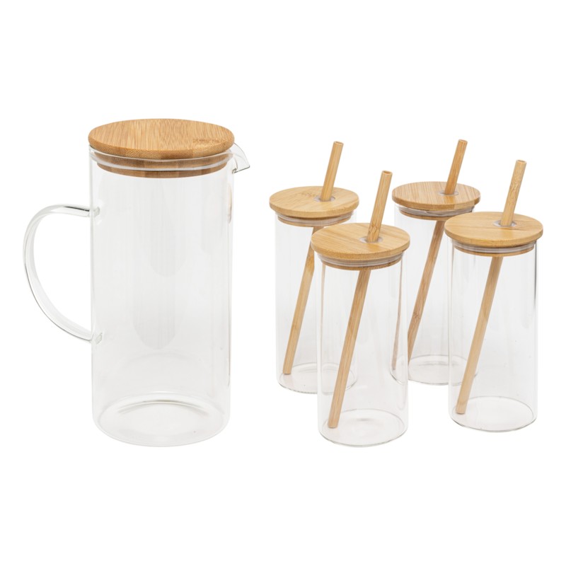 Pitcher - Set Bokall + 4Gota Qelqi