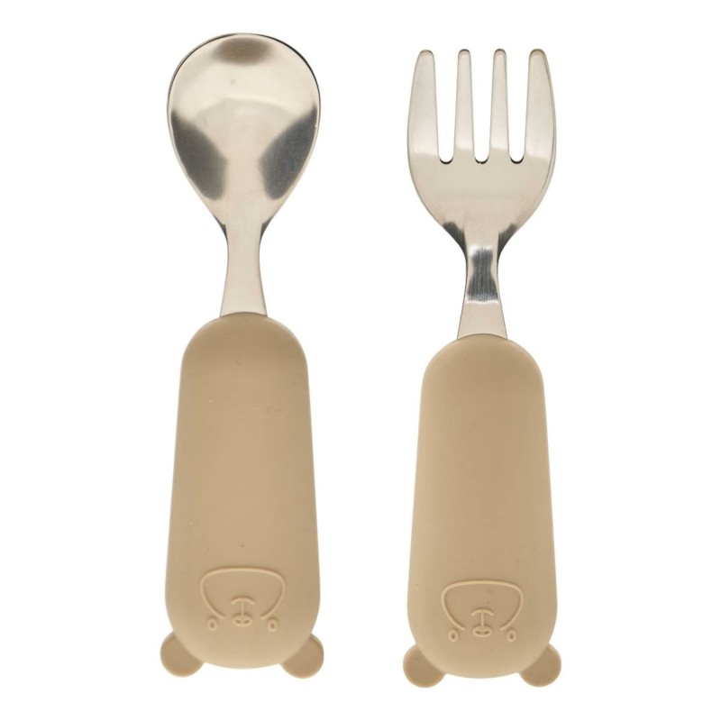Spoo Fork Beige - Set Luge/Pirun Per Femije