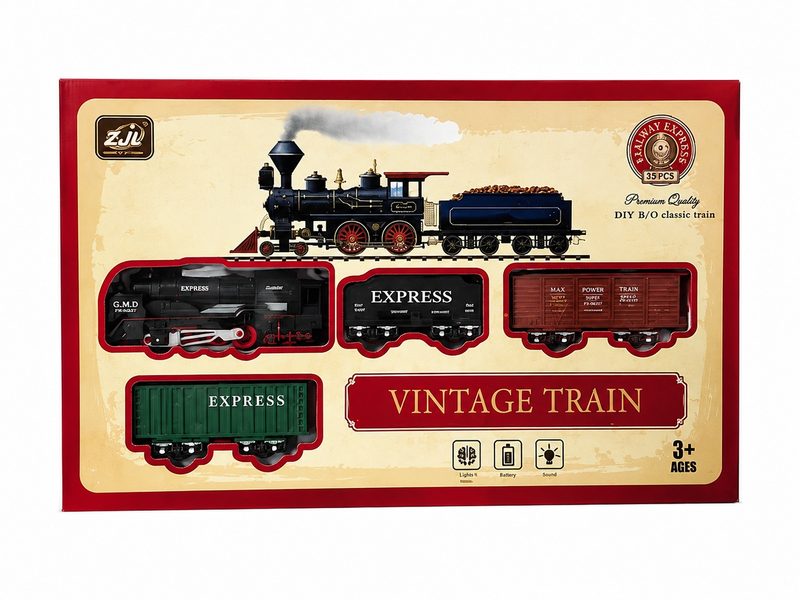 Set Tren Elektrik Retro Me Ndriqim