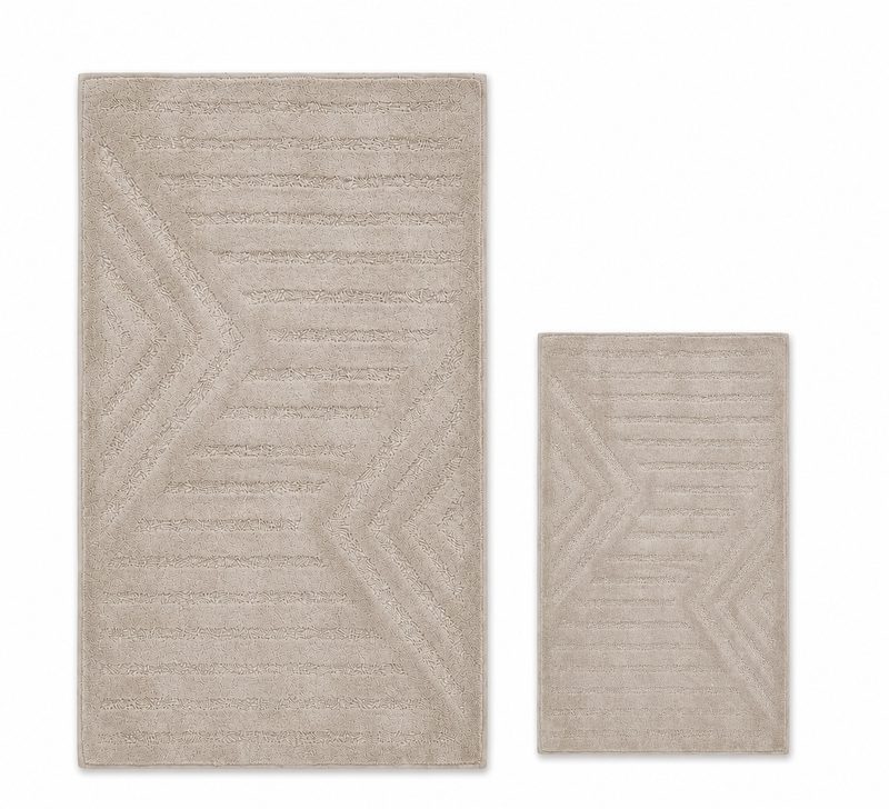 Oasis Beige 22 - Set Tepiha Per Banjo 2Pcs