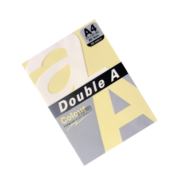 Double A Leter Me Ngjyre A4 80Gr Butter 25Fl