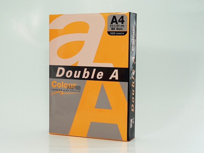 Double A Leter Me Ngjyre A4 75Gr Neon Orange 100Fl