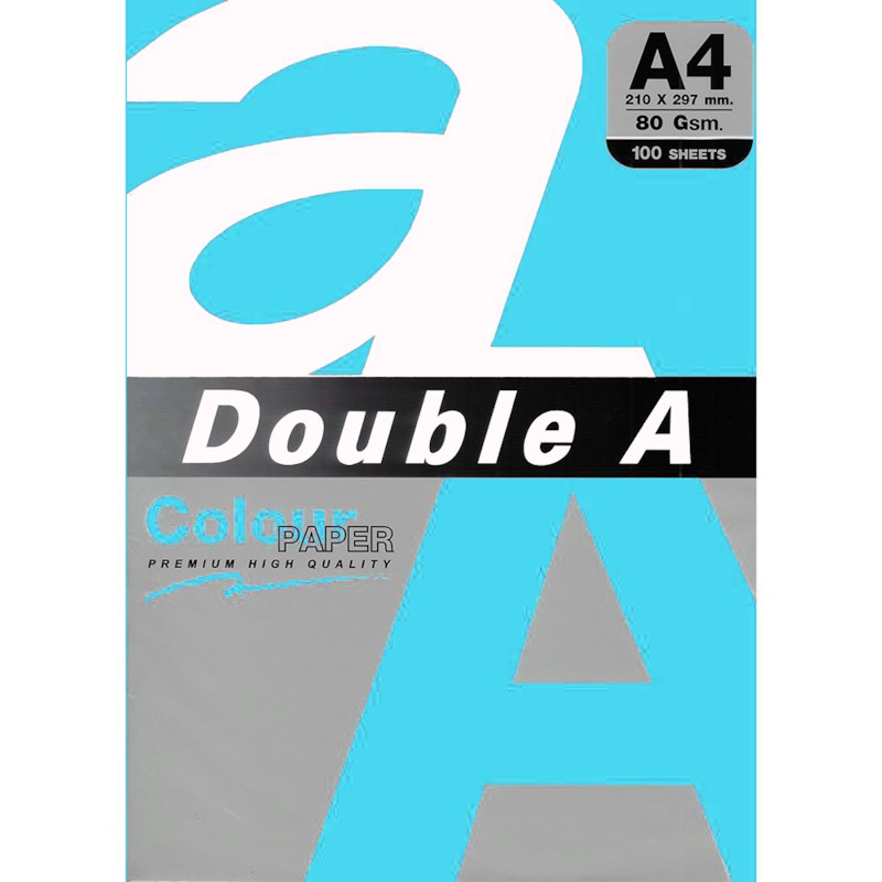 Double A Leter Me Ngjyre A4 80Gr Deep Blue 100Fl