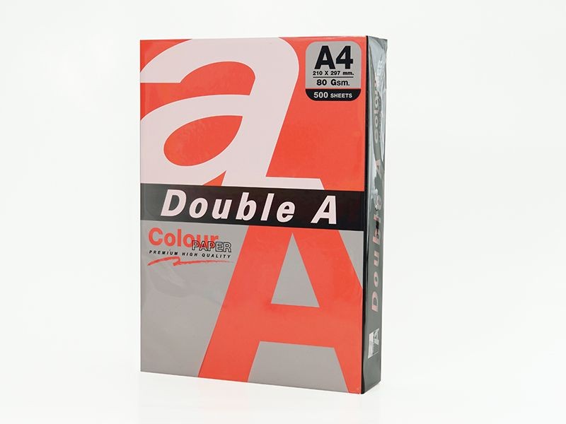 Double A Leter Me Ngjyre A4 80Gr Red 25Fl