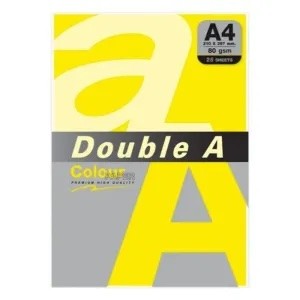Double A Leter Me Ngjyre A4 80Gr Lemon 25Fl