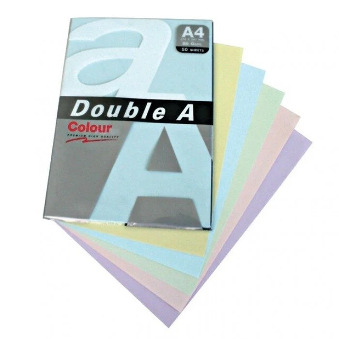 Double A Leter Me Ngjyre A4 80Gr Rainbow(3) 500Fl