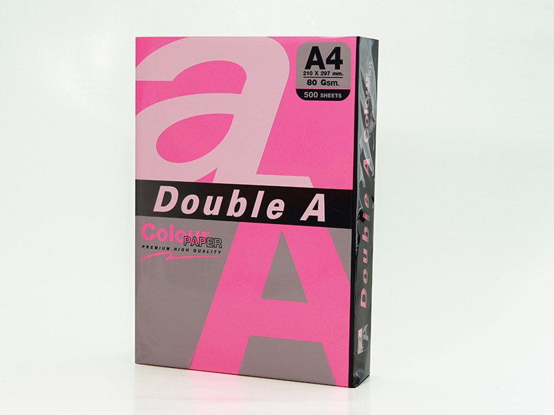 Double A Leter Me Ngjyre A4 75Gr Neon Pink 100Fl