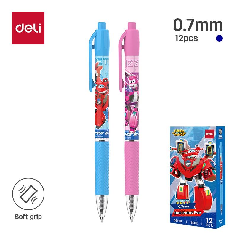 Deli Kimik Ballpoint 0.7 Super Wings 1/12 Q61-Bl
