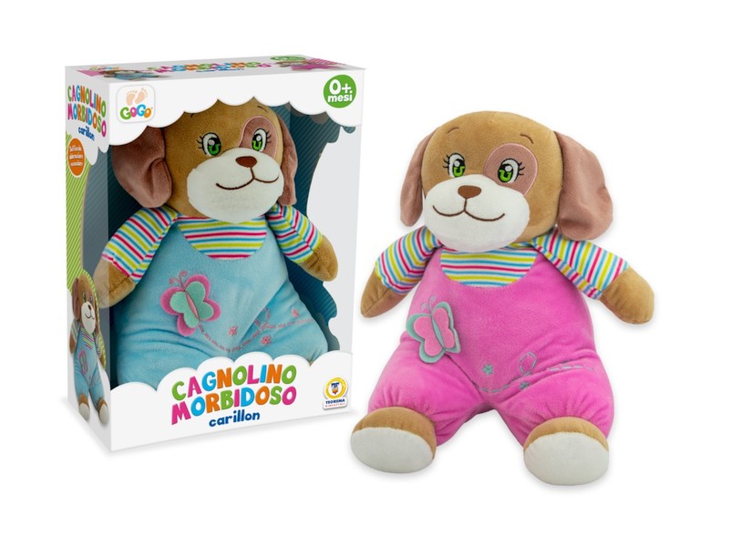 Teo Loder Gogo Qenush 25Cm Me Muzike Me Pelush Te Bute 2 Ngjyra 28114282