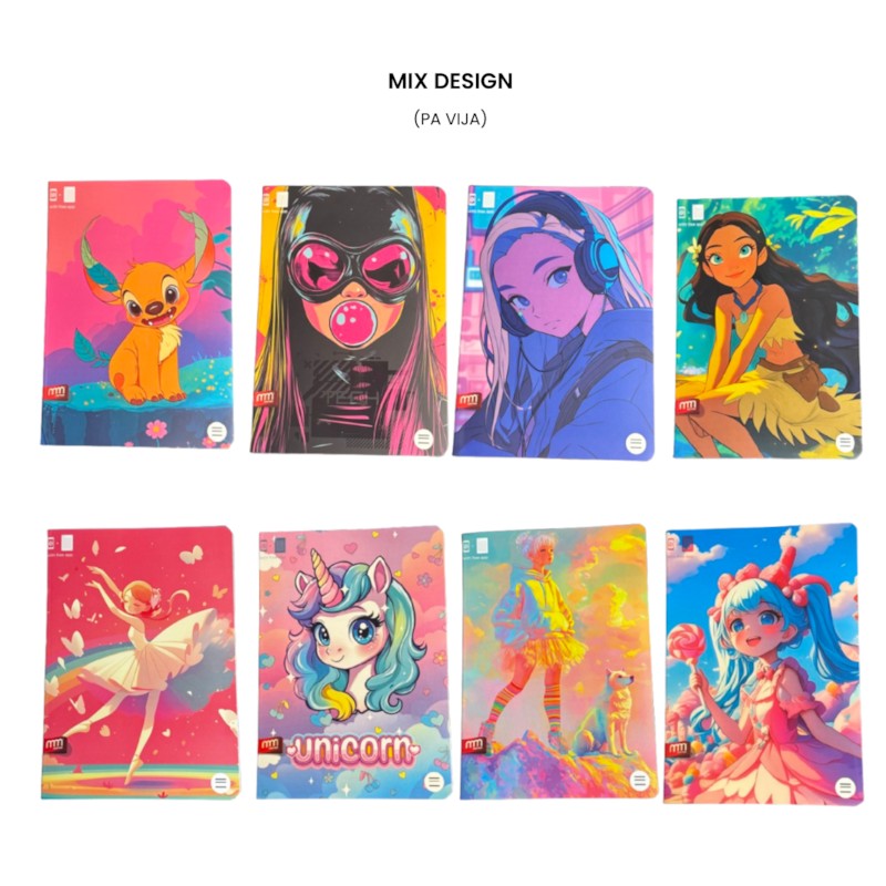 Mar-Mar Fletore Idea 52Fl A5 Pa Vija Vajza (Mix Design)