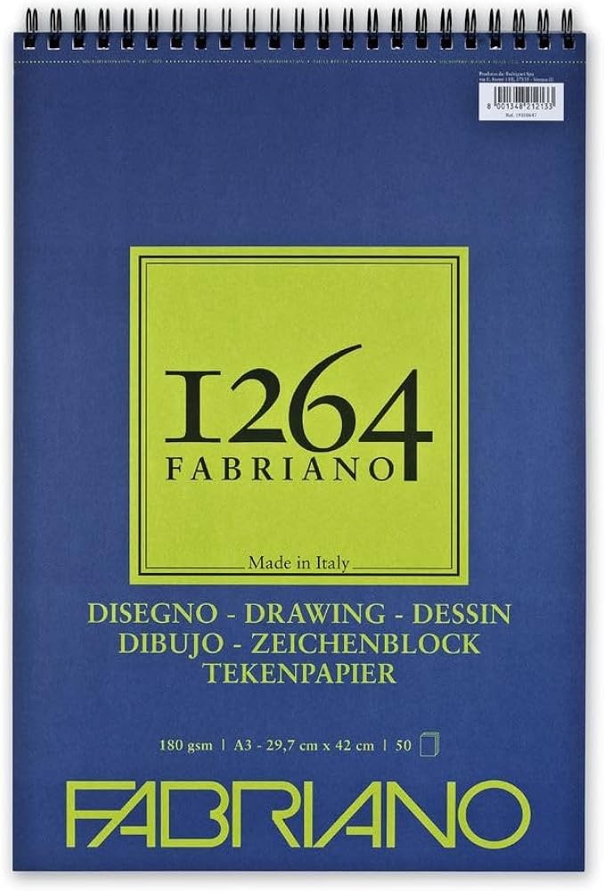 Fabriano Bllok Me Spirale A3 Drawing 180Gr 50Fl 19100647