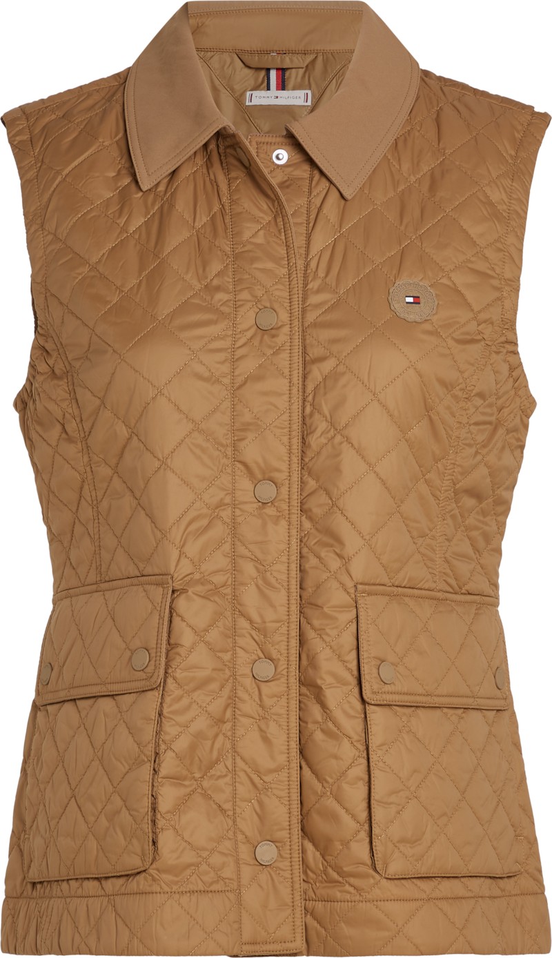 Padded Nylon Slim Quilted Vest