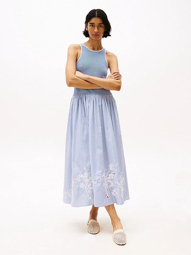 Broderie Anglaise N/S Long Dress