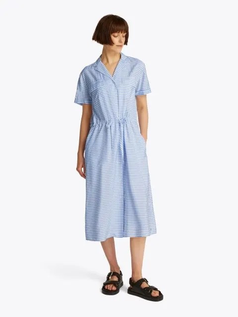Crinkle Vis Mix S/S Shirt Dress