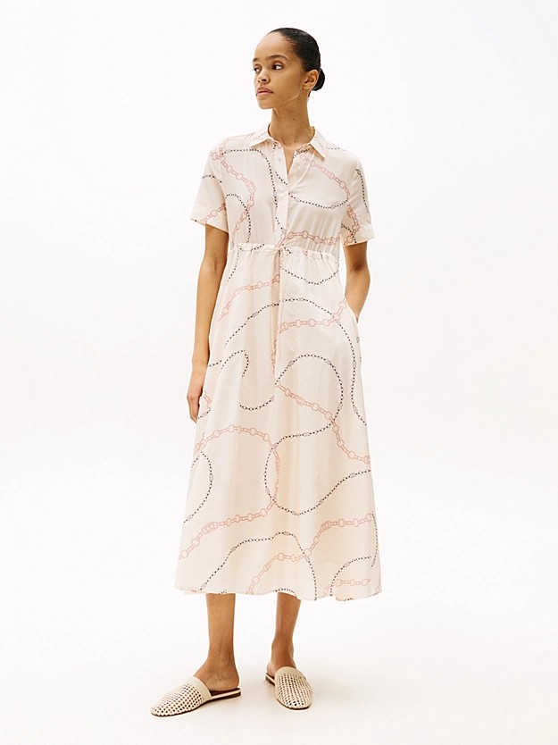 Voile S/S Long Shirt Dress-34