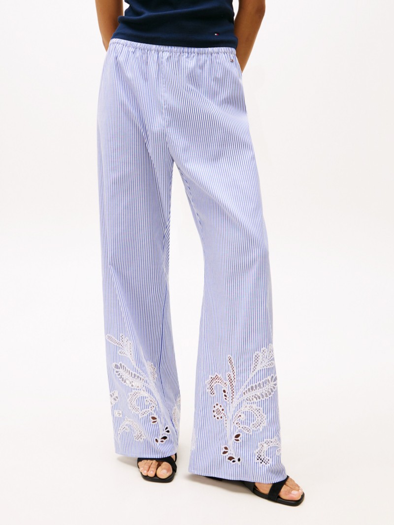 Broderie Anglaise Cotton Pants