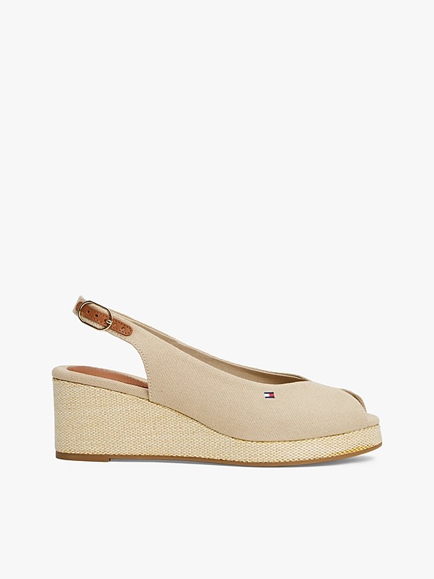 Flag Mid Wedge Espad Slingback
