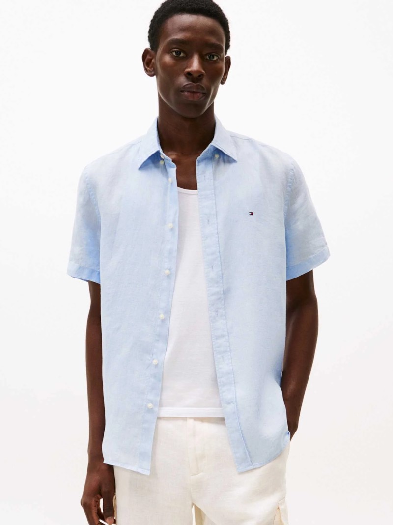 Pigment Dyed Linen Rf Shirt S/S