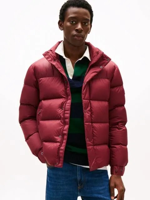 Mix Down Hooded Puffer Jacket