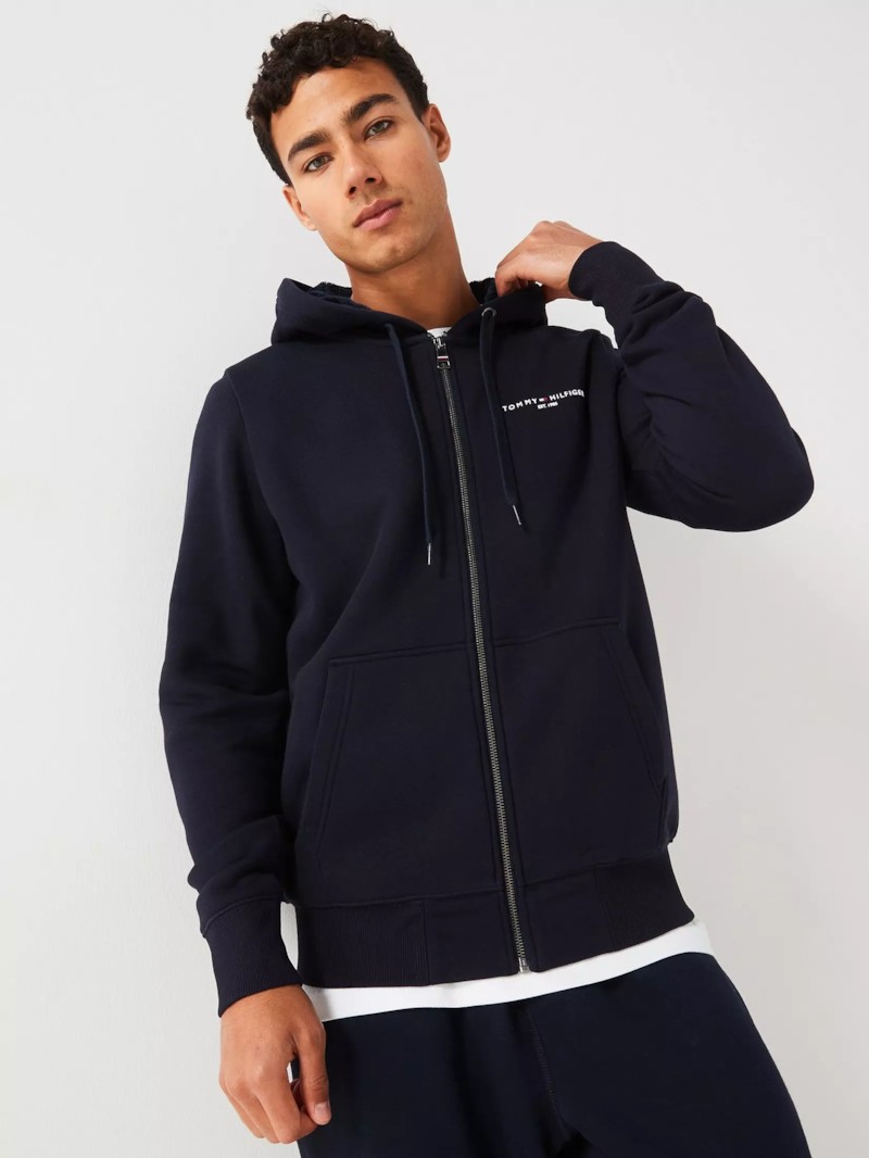 Tommy Logo Fur Lined Hoody
