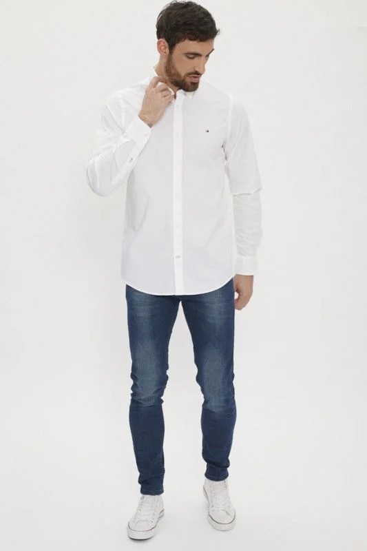 Core Stretch Slim Poplin Shirt_Lg thumbnail 3