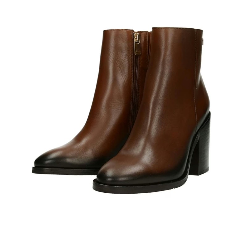 Shaded Leather High Heel Boot thumbnail 3