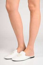 Feminine Leather Flat Mule thumbnail 3