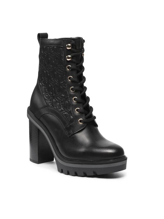 Th Monogram High Heel Boot