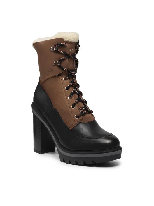 Warmlined High Heel Outdoor Boot