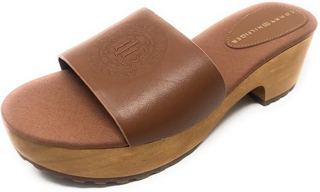 Feminine Mid Heel Clog Sandal