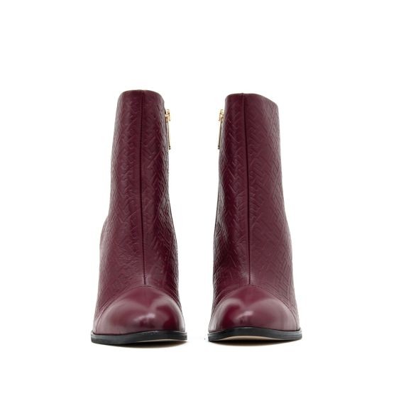 High Heel Leather Monogram Boot thumbnail 2