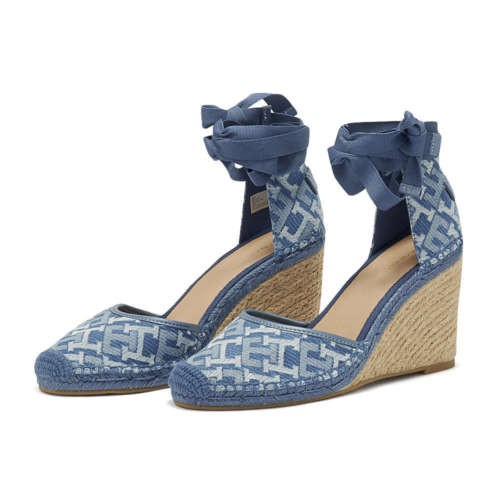 Closed Toe Wedge Monogram