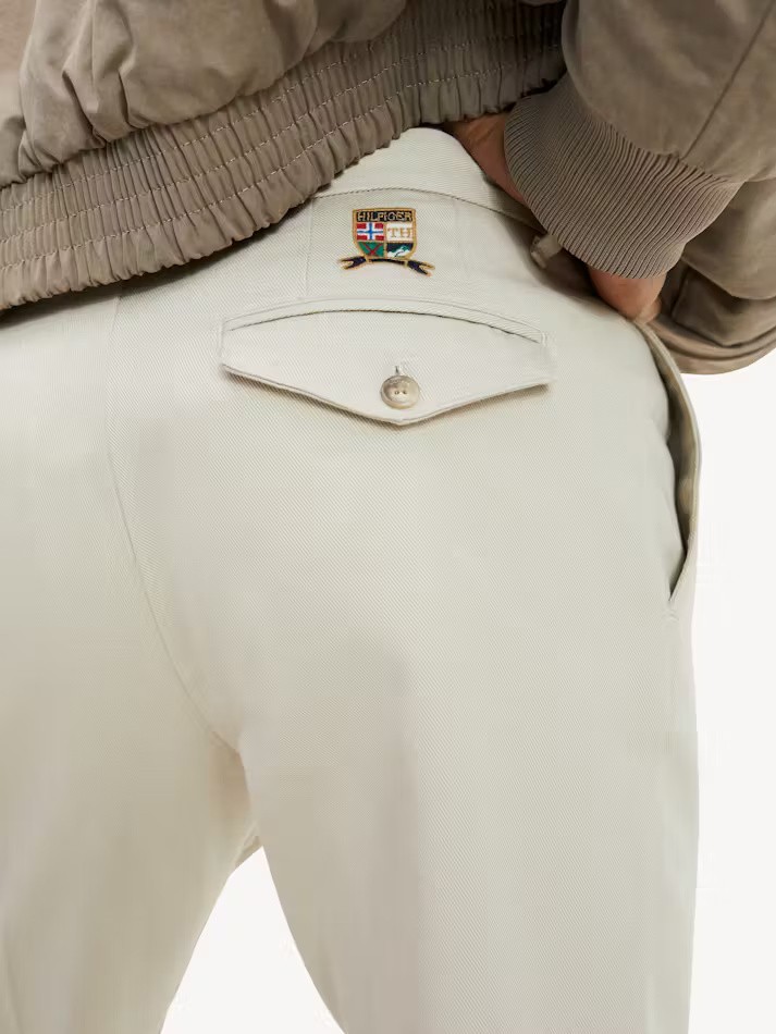 Icon Tapered Pleat Chino Cotton thumbnail 3