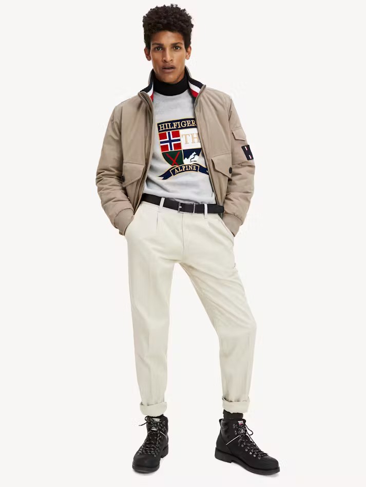 Icon Tapered Pleat Chino Cotton thumbnail 4