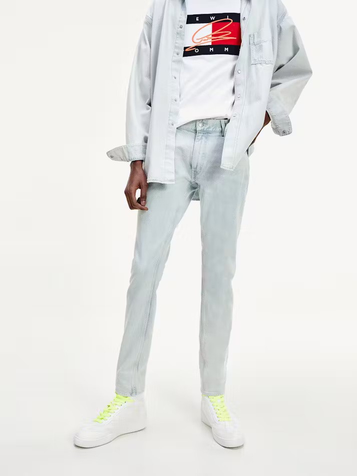 Lh Slim Bleach Wash Denim