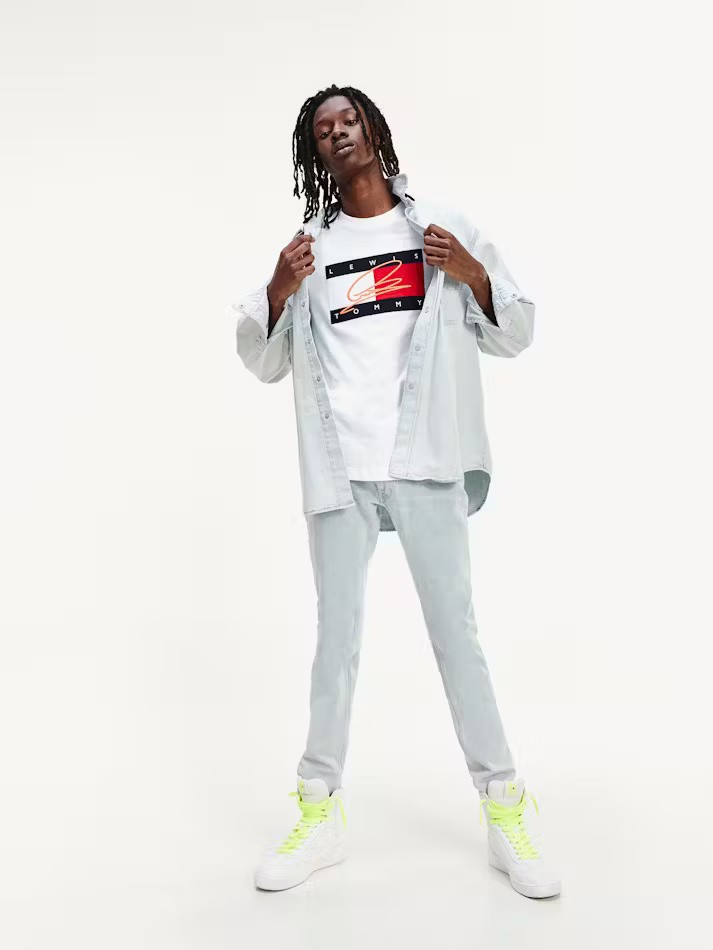 Lh Slim Bleach Wash Denim thumbnail 4
