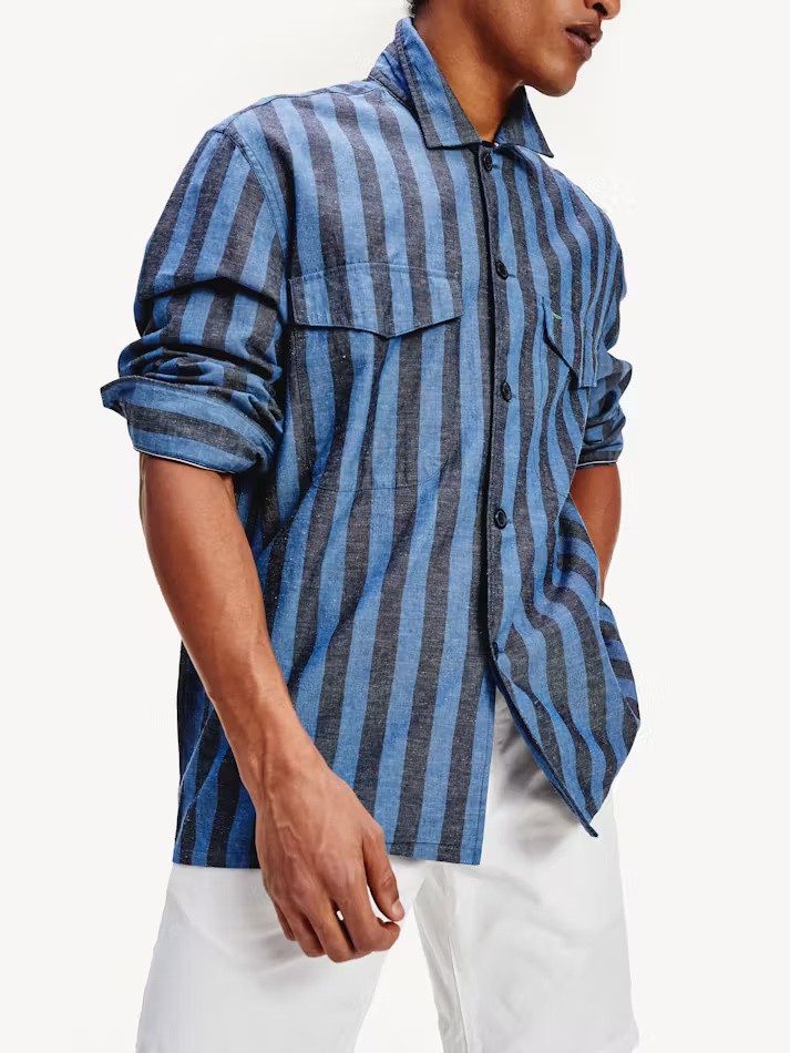 Officer Striped Overshirt thumbnail 4