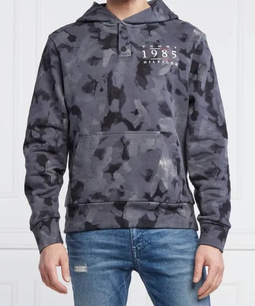 Washed Camo Henley