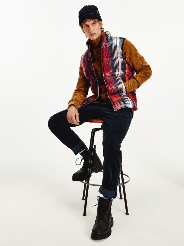 High Loft Check Vest
