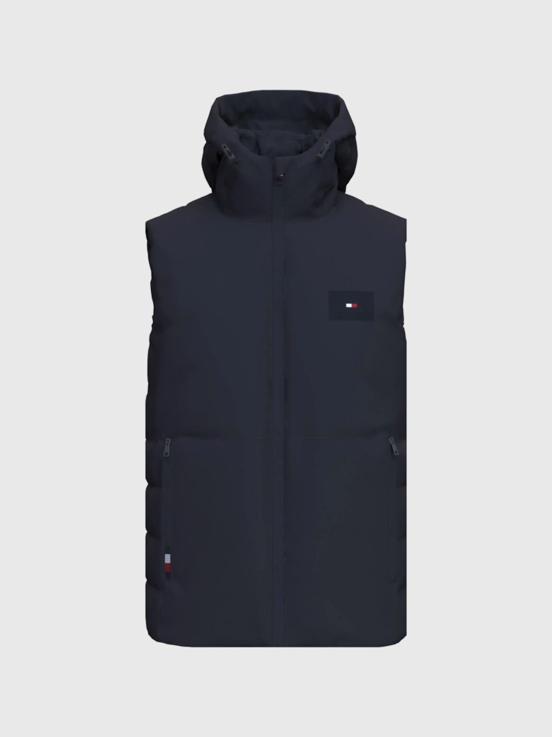 Mix Media Hooded Vest