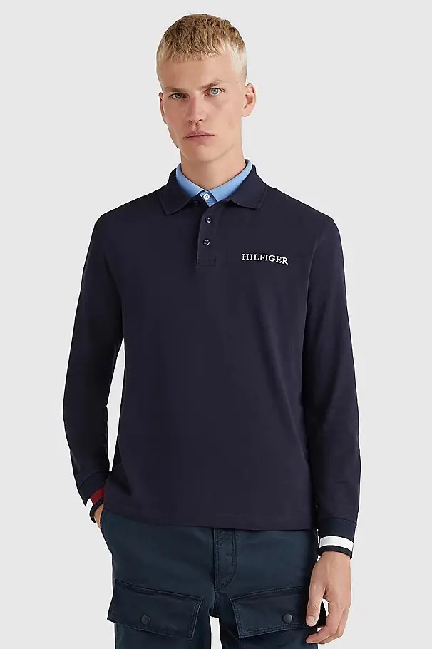 Flag Cuff Chest Logo Ls Reg Fit
