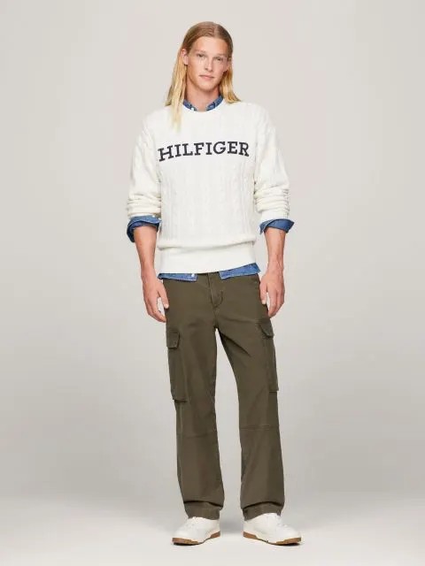 Cable Monotype Crew Neck thumbnail 3