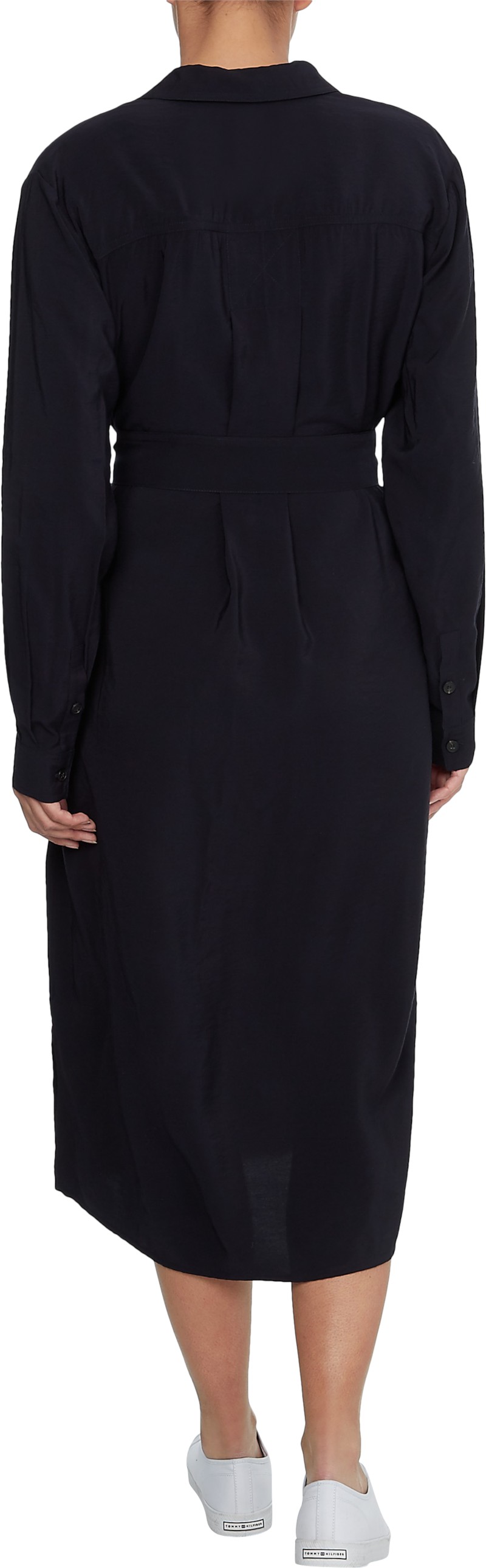 Vis Twill Midi Shirt Dress Ls thumbnail 2