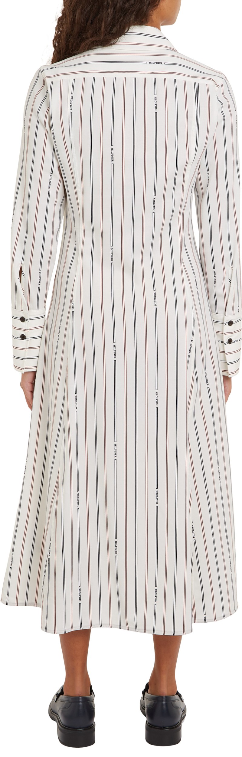 Monotype Stripe Midi Shirtdress thumbnail 5