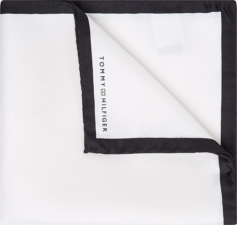 Bowtie & Silk Psq Black White