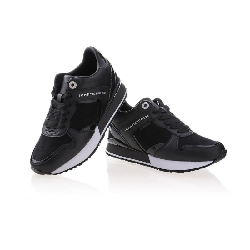 Dressy Wedge Mat Mix Sneaker
