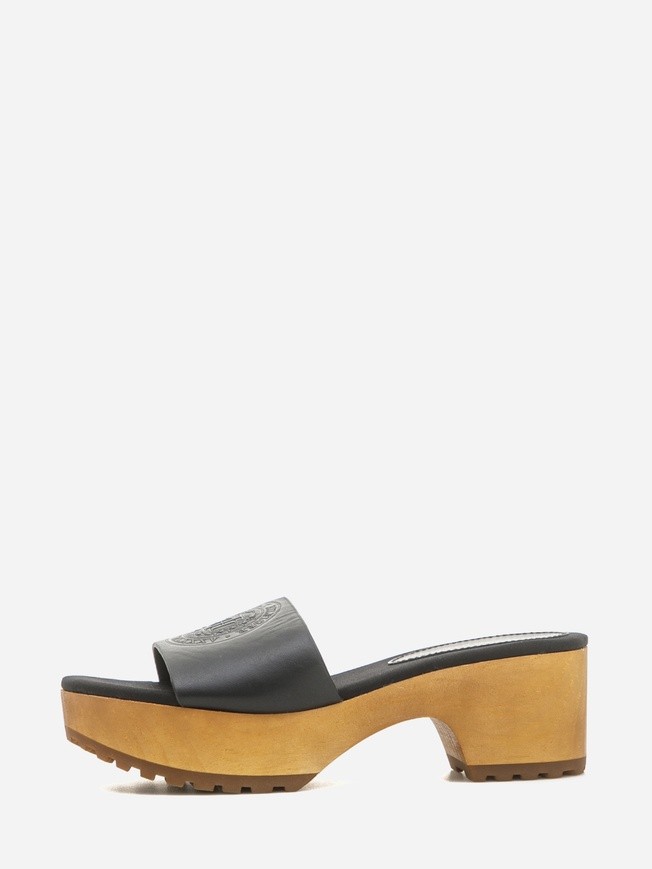 Feminine Mid Heel Clog Sandal thumbnail 2